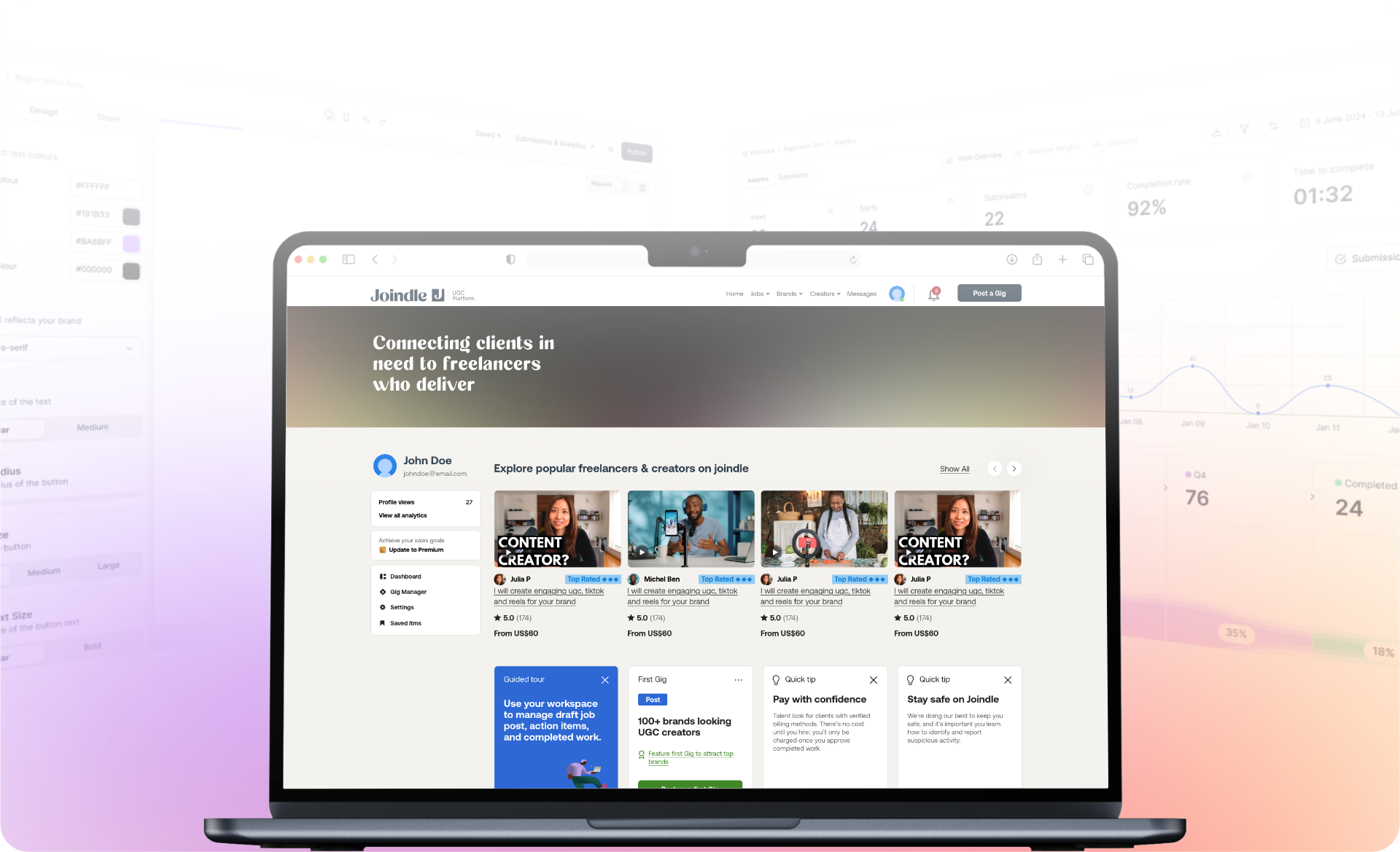 Joindle UGC Platform Interface